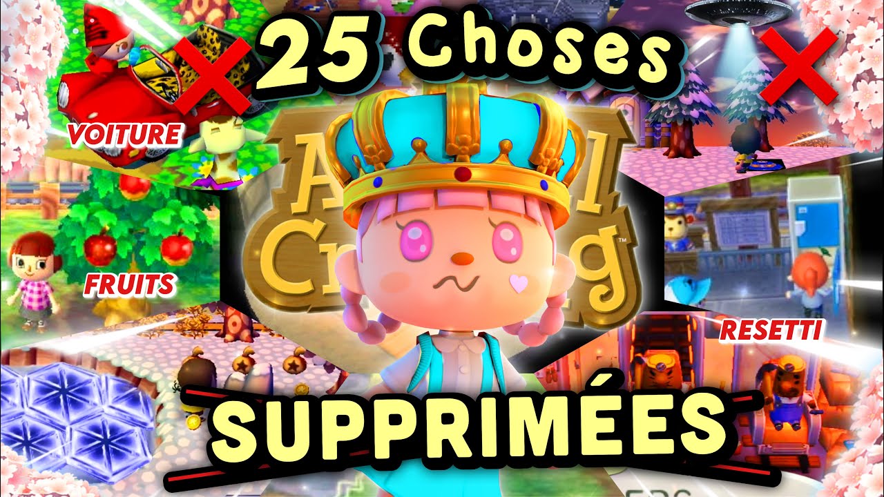 25 CHOSES SUPPRIMÉES D’ANIMAL CROSSING ! ❌