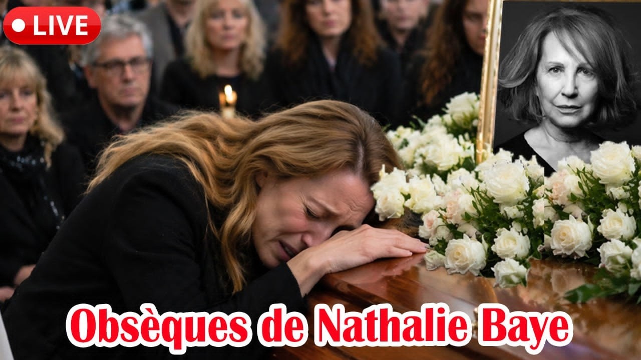 Live: Obsèques de Nathalie Baye : Laura Smet s’effondre en larmes en serrant le cercueil de sa mère