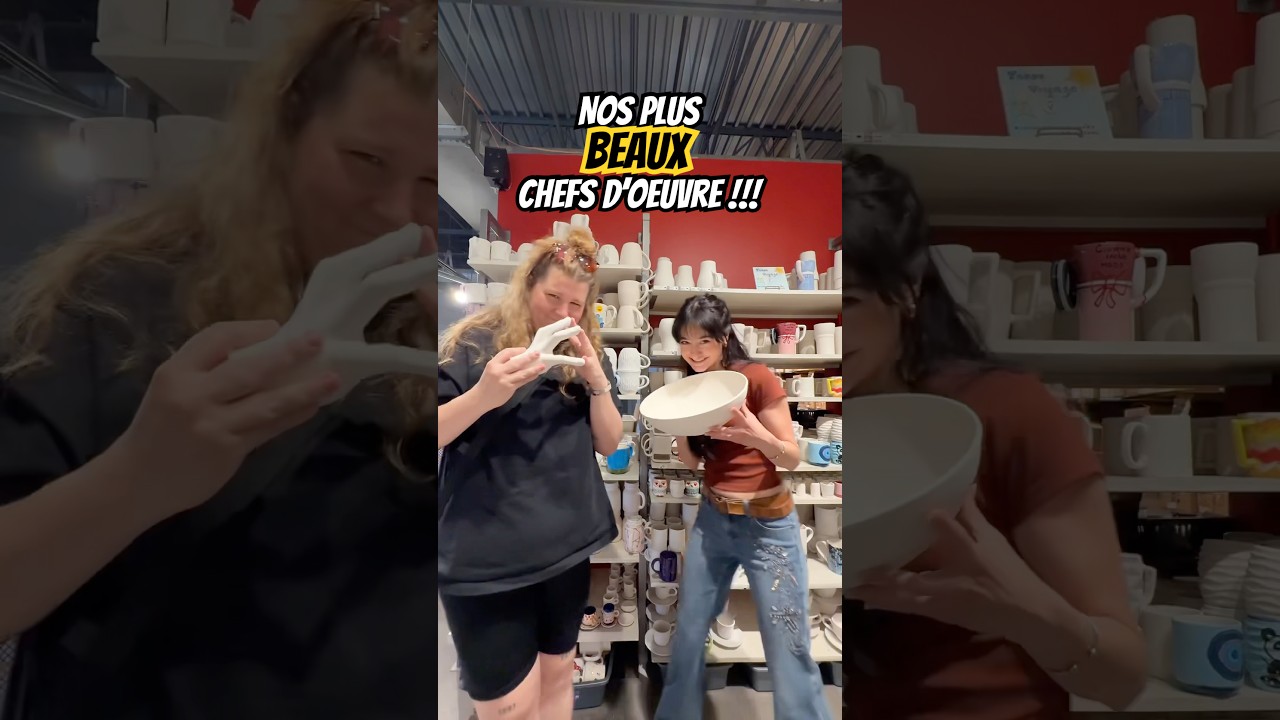 On PEINT sur des TRUCS EN CÉRAMIQUE! 🎨 #art #céramique #peinture