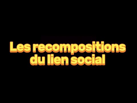 Les recompositions du lien social - EMC Première Générale 📚📝| PODCAST🎙️