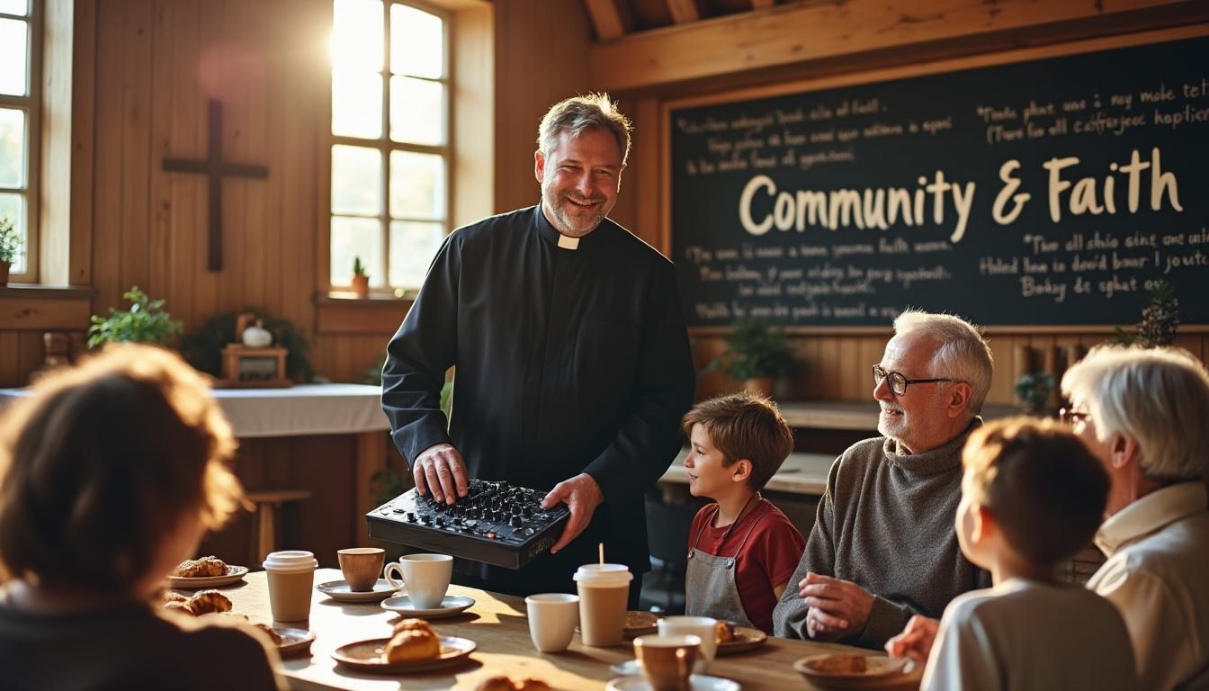 découvrez comment patrick gorce, prêtre et dj dans le jura, dynamise la vie sociale de sa paroisse à brans en alliant foi et musique pour renforcer les liens communautaires.